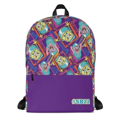 Printful SpongeBob SquarePants SpongeBob And Patrick 90s Football Premium Backpack Accessories