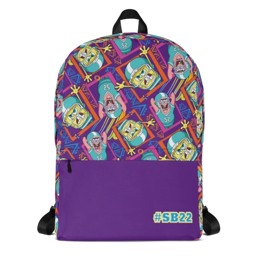Printful SpongeBob SquarePants SpongeBob And Patrick 90s Football Premium Backpack Accessories