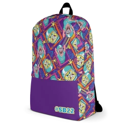 Printful SpongeBob SquarePants SpongeBob And Patrick 90s Football Premium Backpack Accessories
