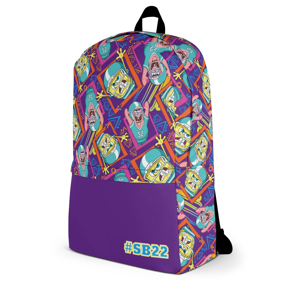 Printful SpongeBob SquarePants SpongeBob And Patrick 90s Football Premium Backpack Accessories
