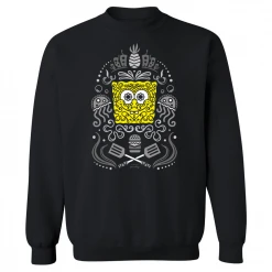 Monster Digital Clothing SpongeBob Sugar Sponge Reduced Color Crew Neck Sweatshirt