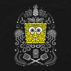 Monster Digital Clothing SpongeBob Sugar Sponge Reduced Color Crew Neck Sweatshirt