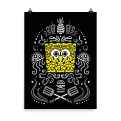 Circlegraphics Home & Office SpongeBob Sugar Sponge Reduced Color Poster