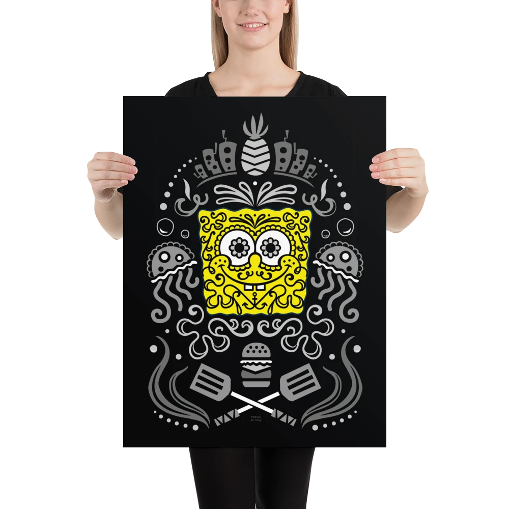 Circlegraphics Home & Office SpongeBob Sugar Sponge Reduced Color Poster