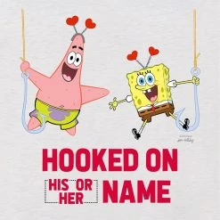 Dtg2go SpongeBob SquarePants Hooked On Personalized Women's Tri-Blend Dolman T-Shirt Clothing