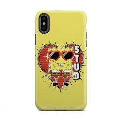 Monetyze-casetry Accessories SpongeBob SquarePants Heart Sunglasses Stud Tough Phone Case