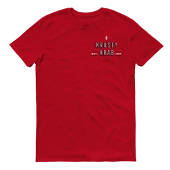 Monster Digital The Krusty Krab Fry Cook Adult Short Sleeve T-Shirt Clothing