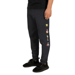 Printful Clothing SpongeBob SquarePants Stacked Characters Adult Fleece Joggers