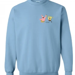 Wild-bobby SpongeBob SquarePants Do Stuff Together Crew Neck Sweatshirt Clothing