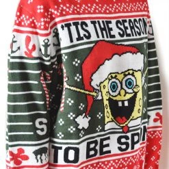 Shiphero-roody SpongeBob SquarePants Ugly Christmas Sweater Clothing