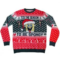 Shiphero-roody SpongeBob SquarePants Ugly Christmas Sweater Clothing