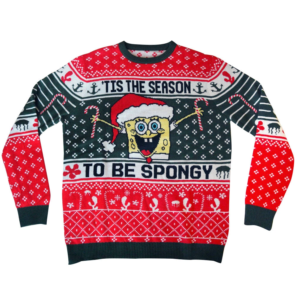 Shiphero-roody SpongeBob SquarePants Ugly Christmas Sweater Clothing