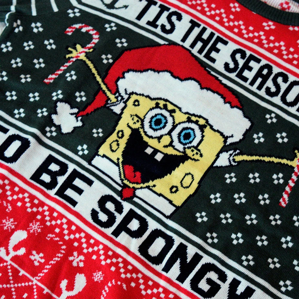 Shiphero-roody SpongeBob SquarePants Ugly Christmas Sweater Clothing