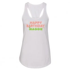 Dtg2go Patrick Star Happy Birthday Emoji Personalized Women's Racerback Tank Top Clothing