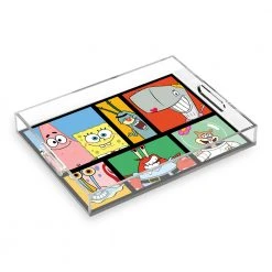 Creatormemories SpongeBob SquarePants Characters Grid Acrylic Tray Home & Office