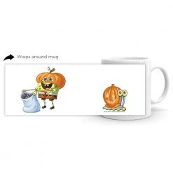 Monetyze-casetry SpongeBob And Gary Halloween White Mug