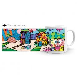 Photomugs SpongeBob SquarePants Britto White Mug Drinkware