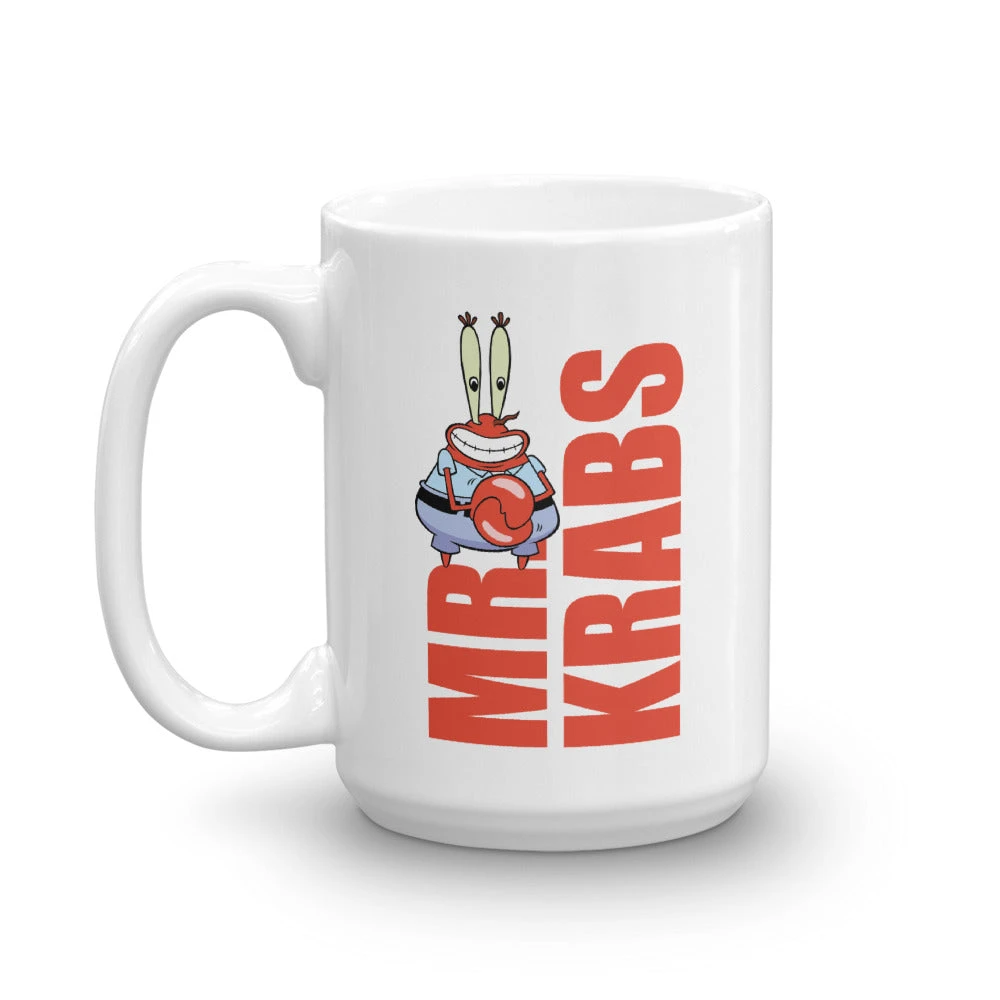 Monetyze-casetry Mr. Krabs Big Money White Mug Drinkware