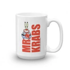 Monetyze-casetry Mr. Krabs Big Money White Mug Drinkware