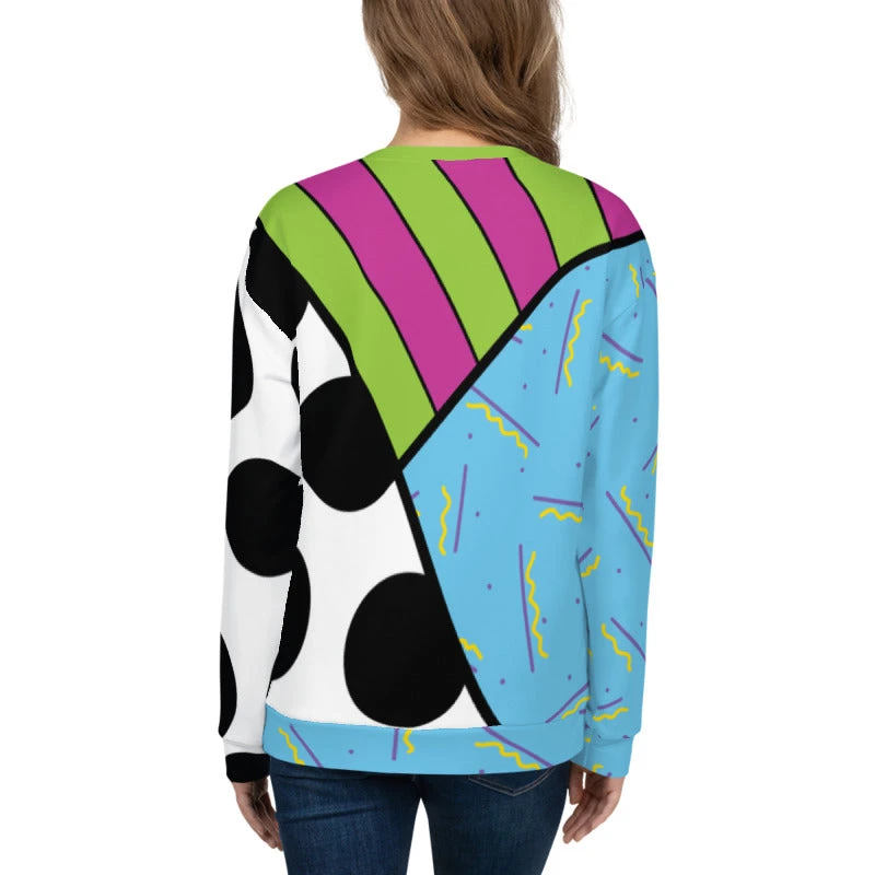 Printful SpongeBob SquarePants Britto Crew Neck Sweatshirt Clothing
