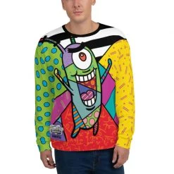 Printful Plankton Britto Crew Neck Sweatshirt Clothing