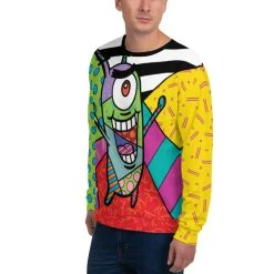Printful Plankton Britto Crew Neck Sweatshirt Clothing