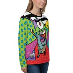 Printful Plankton Britto Crew Neck Sweatshirt Clothing