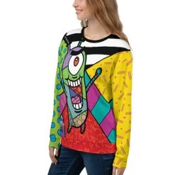 Printful Plankton Britto Crew Neck Sweatshirt Clothing