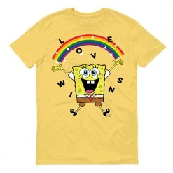 Dtg2go SpongeBob SquarePants Love Wins Short Sleeve T-Shirt Clothing