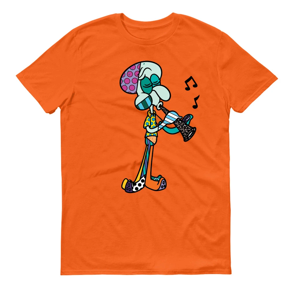 Dtg2go Clothing Squidward Britto Adult Short Sleeve T-Shirt