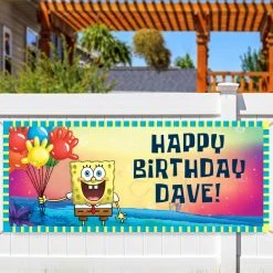 Progift Spongebob Squarepants Personalized Banner Kids & Baby