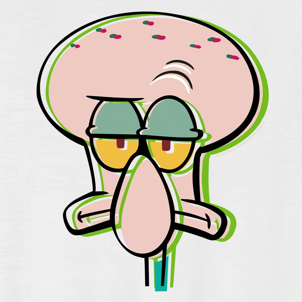 Dtg2go Squidward Grumpy Women's Relaxed V-Neck T-Shirt