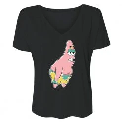 Dtg2go Clothing Patrick Yawn Women's Relaxed V-Neck T-Shirt