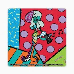Progift Home & Office SpongeBob SquarePants Britto Coaster Set Of 4- SpongeBob, Patrick, Squidward, Mr. Krabs