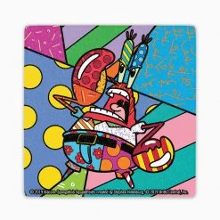 Progift Home & Office SpongeBob SquarePants Britto Coaster Set Of 4- SpongeBob, Patrick, Squidward, Mr. Krabs