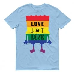 Dtg2go Clothing SpongeBob SquarePants Love Is Love Short Sleeve T-Shirt
