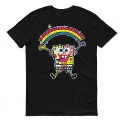 Monster Digital Clothing SpongeBob SquarePants Britto Rainbow Adult Short Sleeve T-Shirt