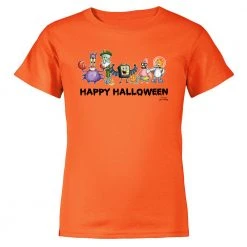 Dtg2go SpongeBob Happy Halloween Kids Short Sleeve T-Shirt Clothing
