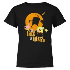 Monster Digital SpongeBob And Patrick Trick-Or-Treat Kids Short Sleeve T-Shirt Clothing
