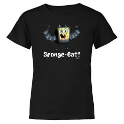 Dtg2go SpongeBob Sponge-Bat Kids Short Sleeve T-Shirt Clothing