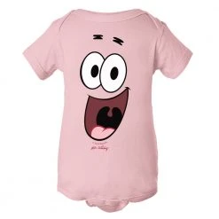 Dtg2go Clothing Patrick Big Face Baby Bodysuit