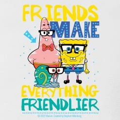 Dtg2go Clothing SpongeBob SquarePants Friendlier Baby Bodysuit