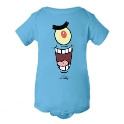 Dtg2go Plankton Big Face Baby Bodysuit Clothing