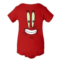 Dtg2go Clothing Mr. Krabs Big Face Baby Bodysuit