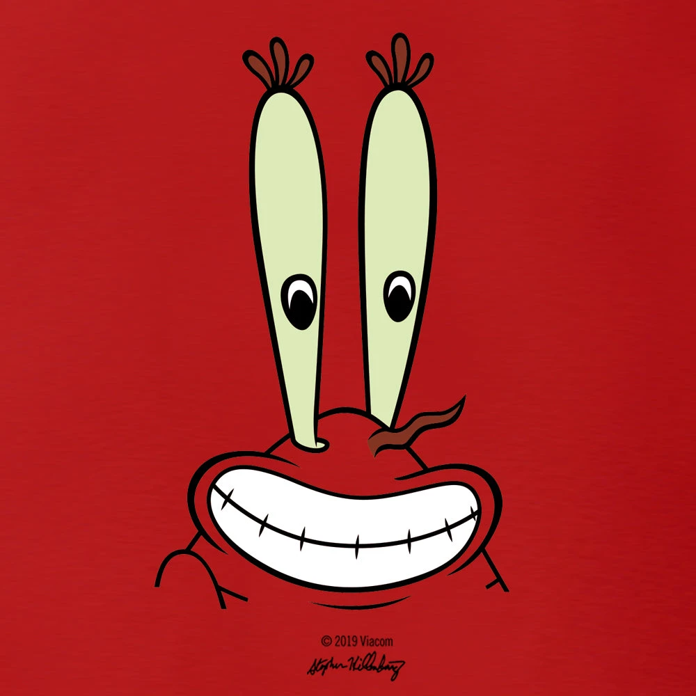 Dtg2go Clothing Mr. Krabs Big Face Baby Bodysuit