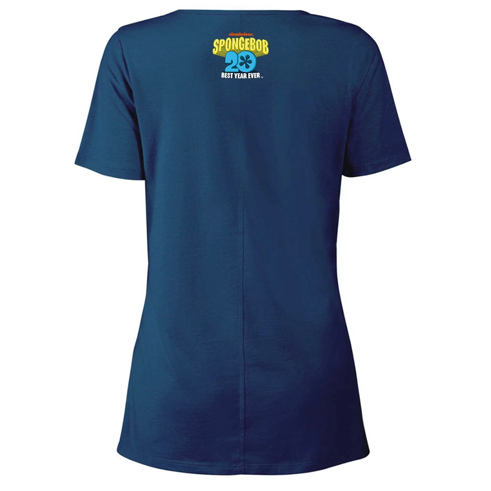 Dtg2go SpongeBob SquarePants Big Name Women's Relaxed Scoop Neck T-Shirt