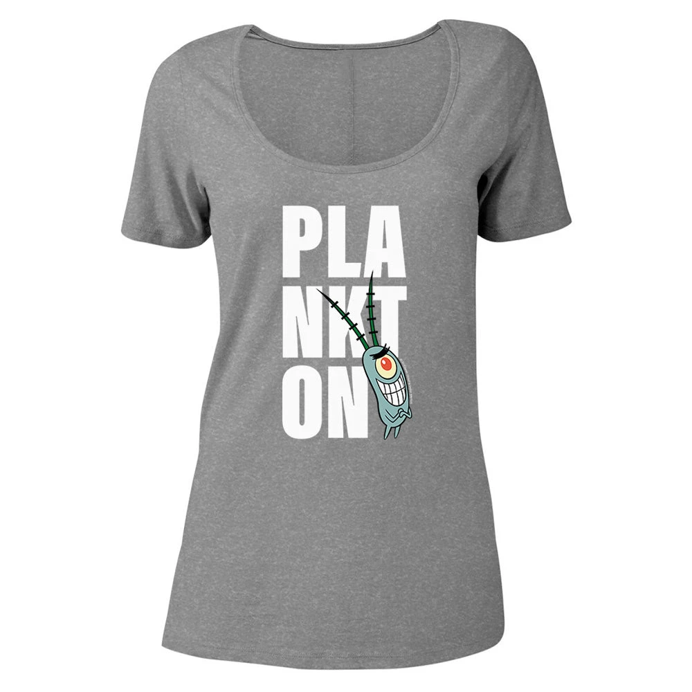Dtg2go Plankton Big Name Women's Relaxed Scoop Neck T-Shirt