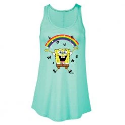 Dtg2go SpongeBob SquarePants Love Wins Women's Flowy Tank Top