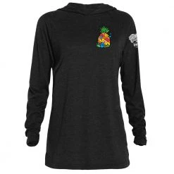 Dtg2go Clothing SpongeBob SquarePants Britto Pineapple Adult Tri-Blend Raglan Hoodie