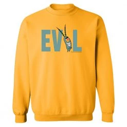 Dtg2go Clothing Plankton Evil Fleece Crew Neck Sweatshirt